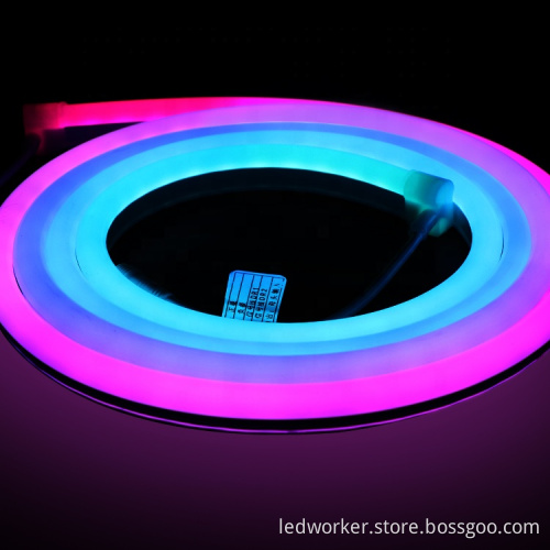 5050 Silicone Neon Flex IP67 RGB SPI DMX512 Pixel Digital White Bendable Neon Light Strip